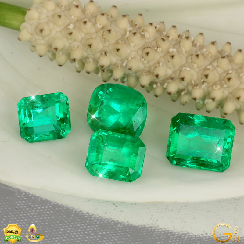 Fine Colombian Emeralds from the Gemstoneuniverse Collection