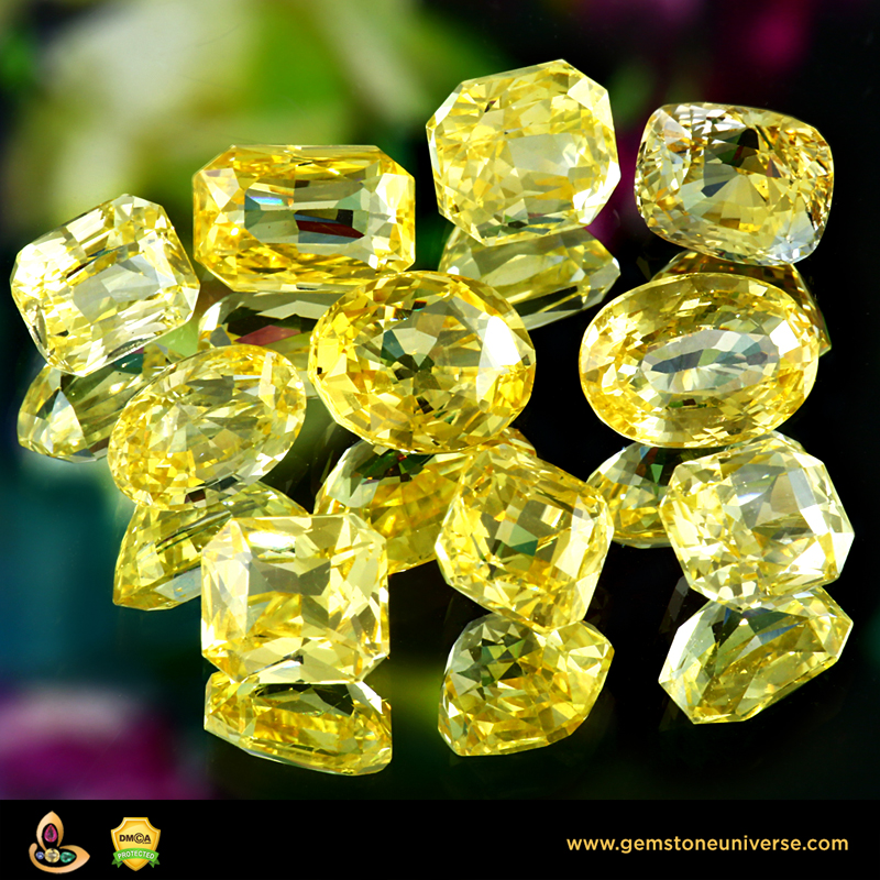 Unheated Yellow Sapphires from the Gemstoneuniverse Collection