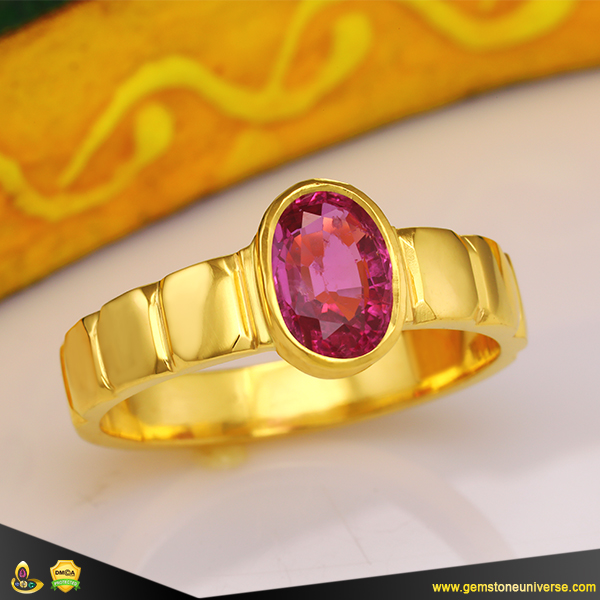 Fine Ruby Jyotish Gemstone Ring from Gemstoneuniverse