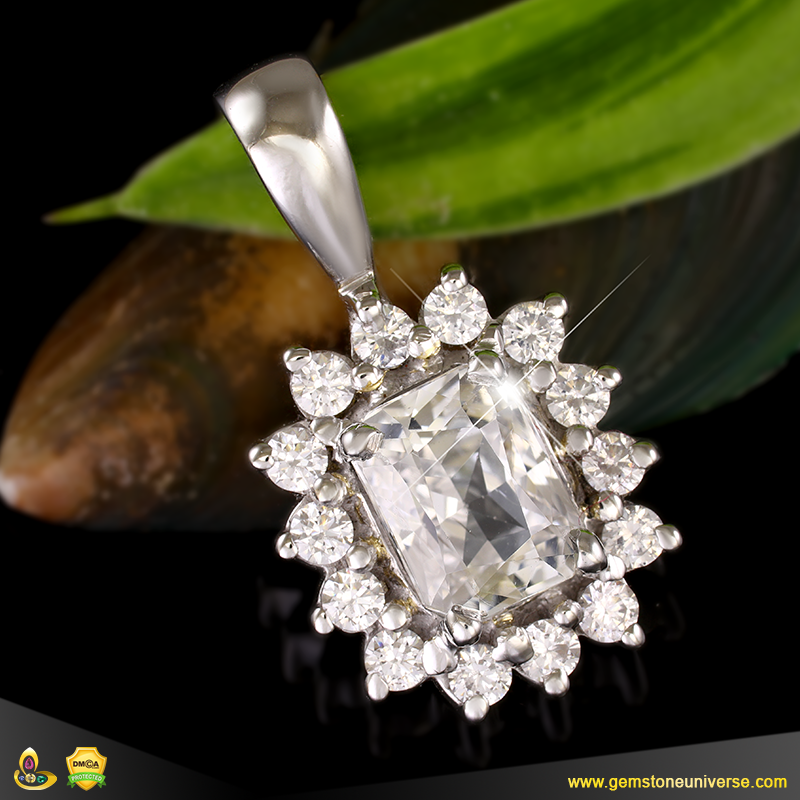 Unheated Sri Lankan White Sapphire from the Gemstoneuniverse